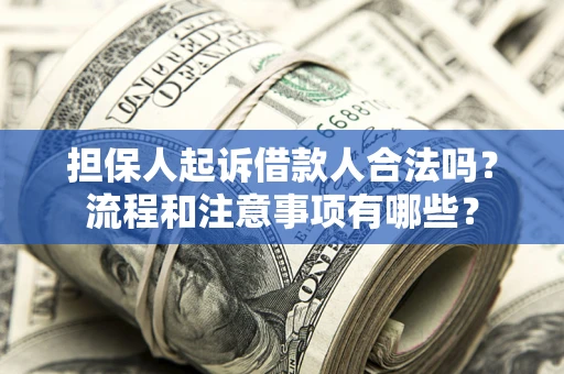 北京担保人起诉借款人合法吗？流程和注意事项有哪些？