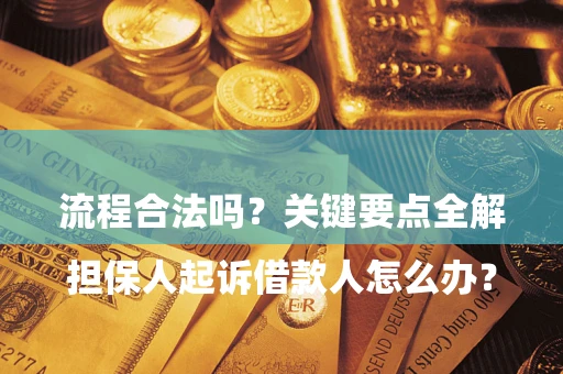 北京

担保人起诉借款人怎么办？流程合法吗？关键要点全解析