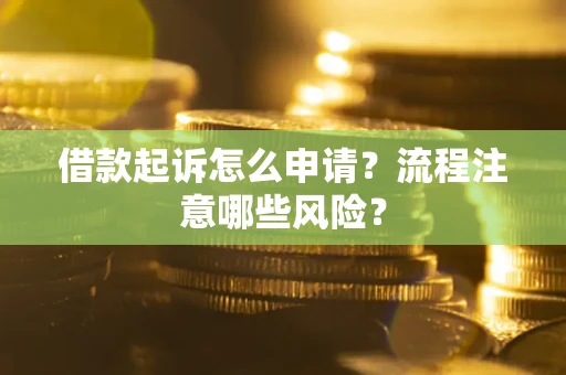 北京借款起诉怎么申请？流程注意哪些风险？